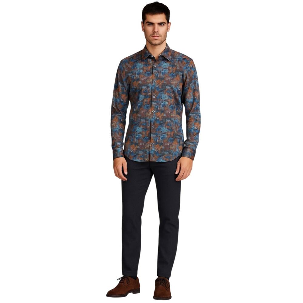 Robert Graham Mens Button Down Shirt, Size Large